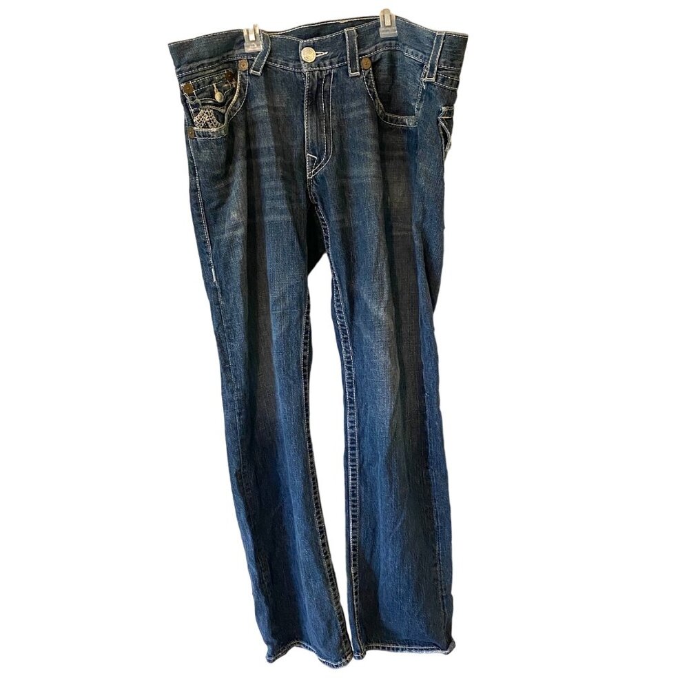 Men’s True Religion Ricky Jeans 100% Cotton Size 34